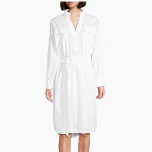 Ginger & Smart Classic White Long Sleeve Dress
